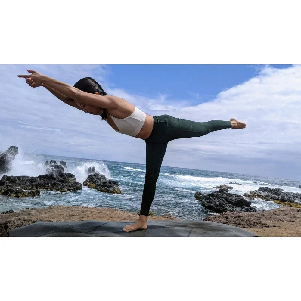 Prana Becksa 7/8 Leggings Deep Pine Heather Green Size Medium - Picture 12 of 12